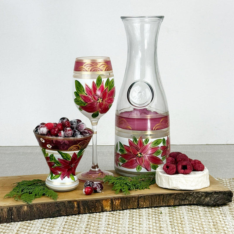 Carafe Poinsettia