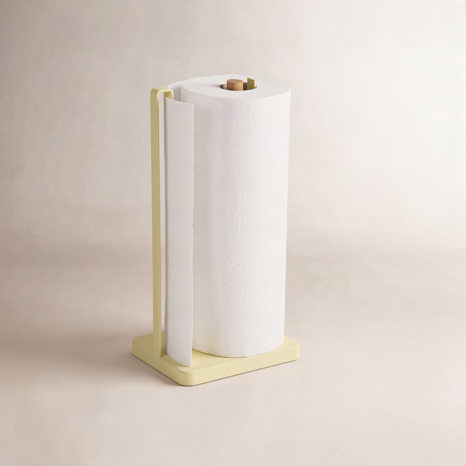 Yamazaki Home One-Handed Paper Towel Holder, Yellow Pear