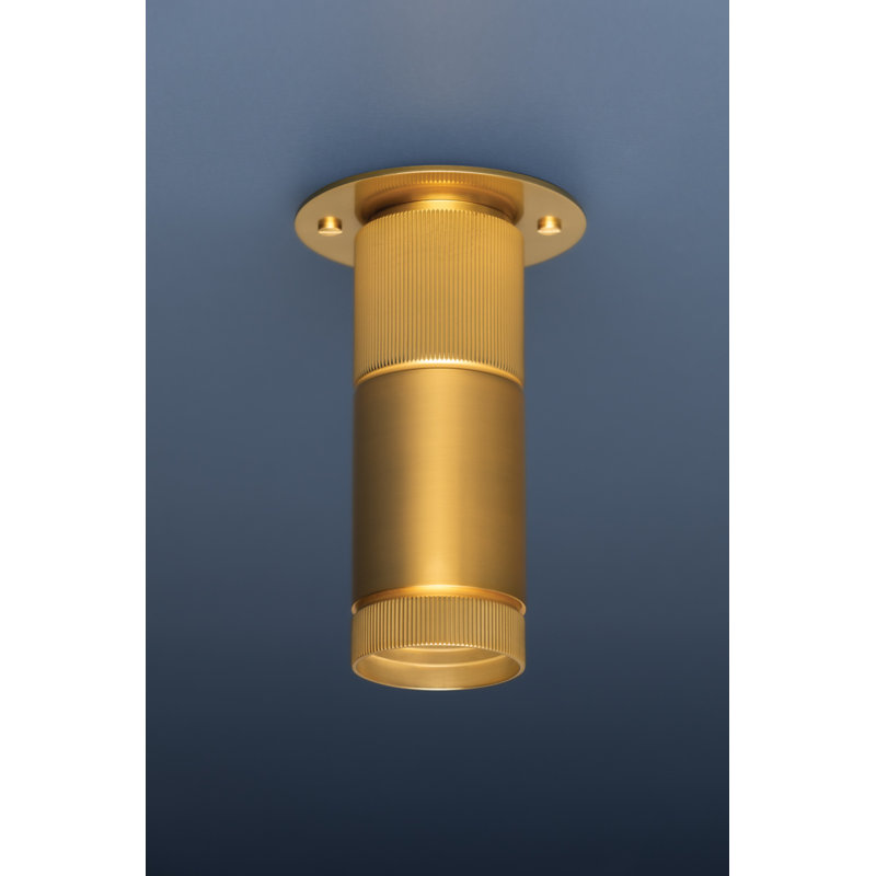 DIGHTON FLUSH MOUNT, Aged Brass