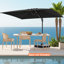 Parasol rectangulaire en porte-à-faux 128 po x 104 po, base lestée non inclus-941312241