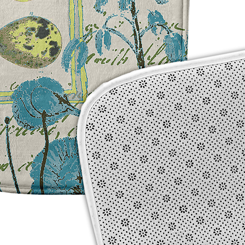 Tapis de bain Funky Junky, L 17 po x L 24 po, Bleu