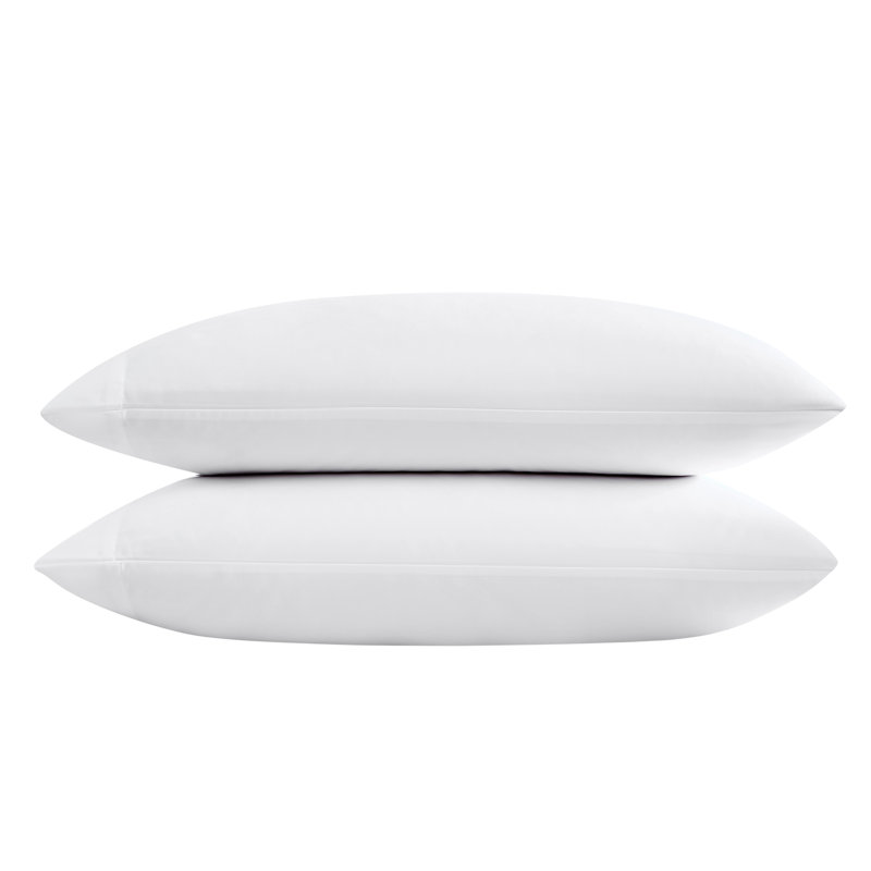 Vera Wang T800 Sateen CVC Pillowcase Set, White
