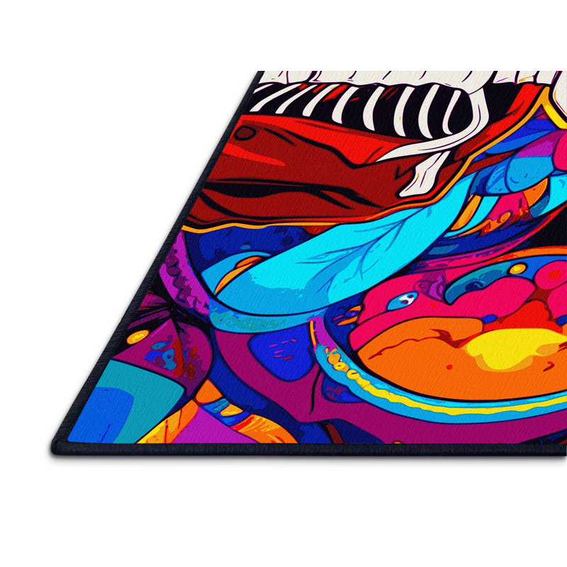 Pulse Bloom Rug, Rectangle 8' x 10'