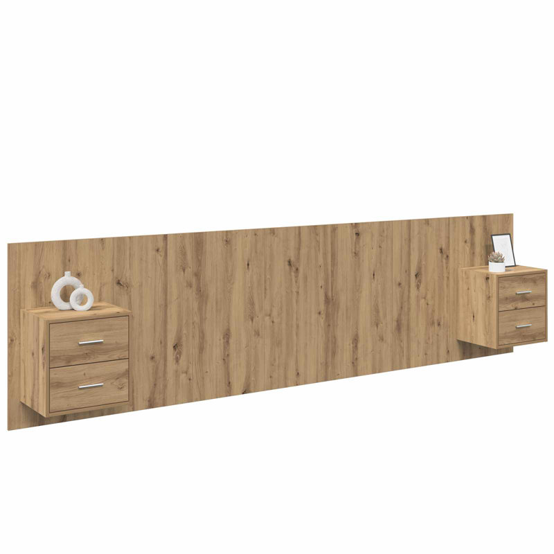 UK Emperor Headboard, 280 x 200cm, Artisan Oak