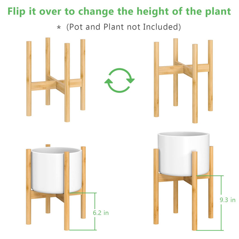 Support pour plante Demarkus, H 14,6 po x l 10,6 po x P 10,6 po