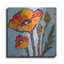 Art luxueux en métal «Poppy 5» par St. Hilaire Elizabeth, «Poppy 5» par St. Hilaire Elizabeth