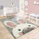 Finchamp Pink/Grey/White Rug