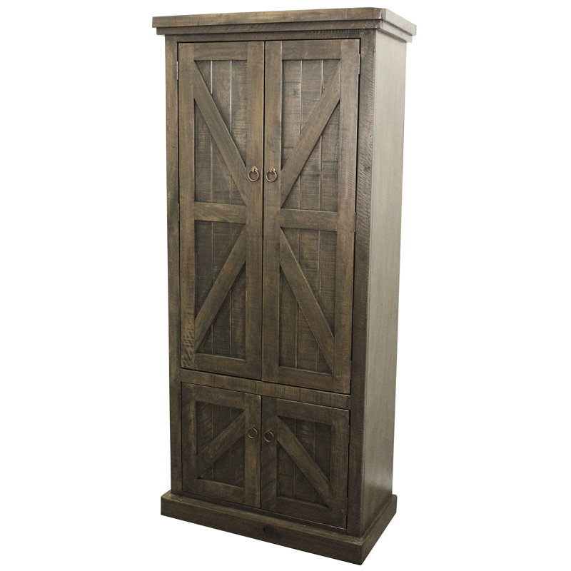 Armoire garde-manger 75 po Zimmerman, Bois flotté rustique