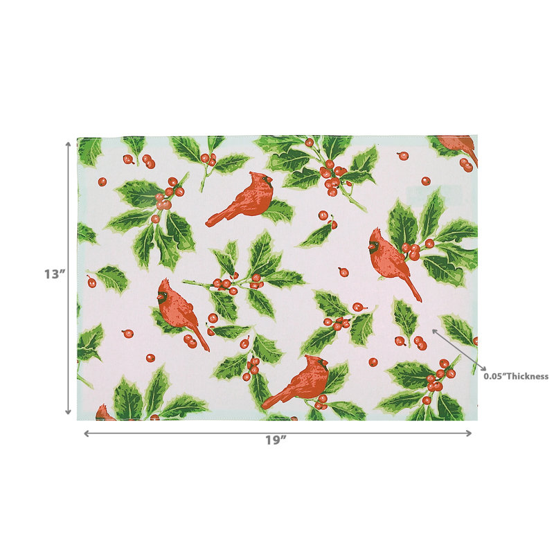 Napperon en coton Cardinal - ensemble de 12