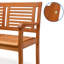 Estee Solid Wood Eucalyptus Outdoor Bench
