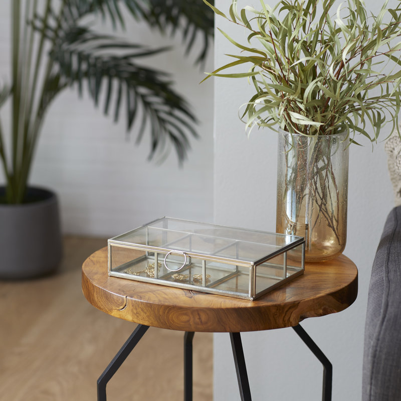 Boîte à bijoux en verre, Argent