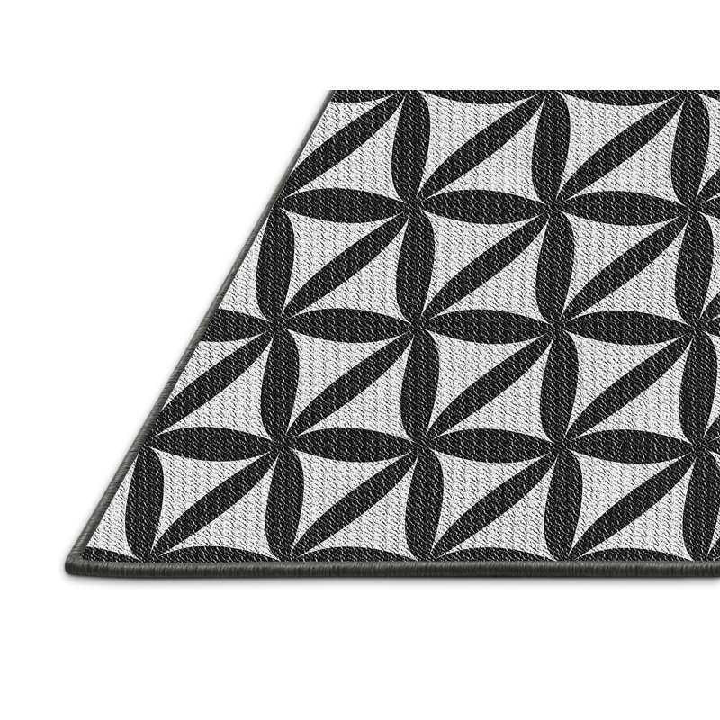 Tapis gris Power Loom, Rectangle 5 pi x 7 pi