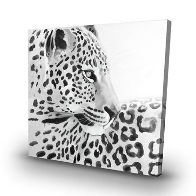 Beautiful leopard - 32"x32" art on canvas