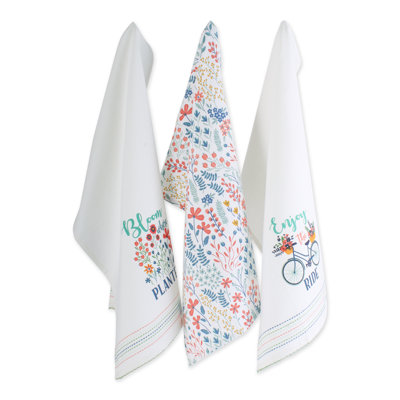 Cotton Embroidered Kitchen Towel Linen Set