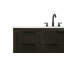 Meuble-lavabo double 84 po en chêne chocolat-119513606