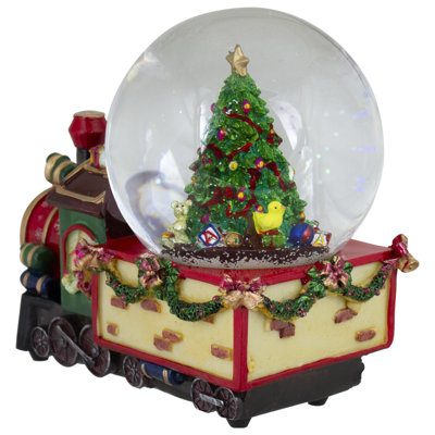 8 décorations de table boule de neige musicale