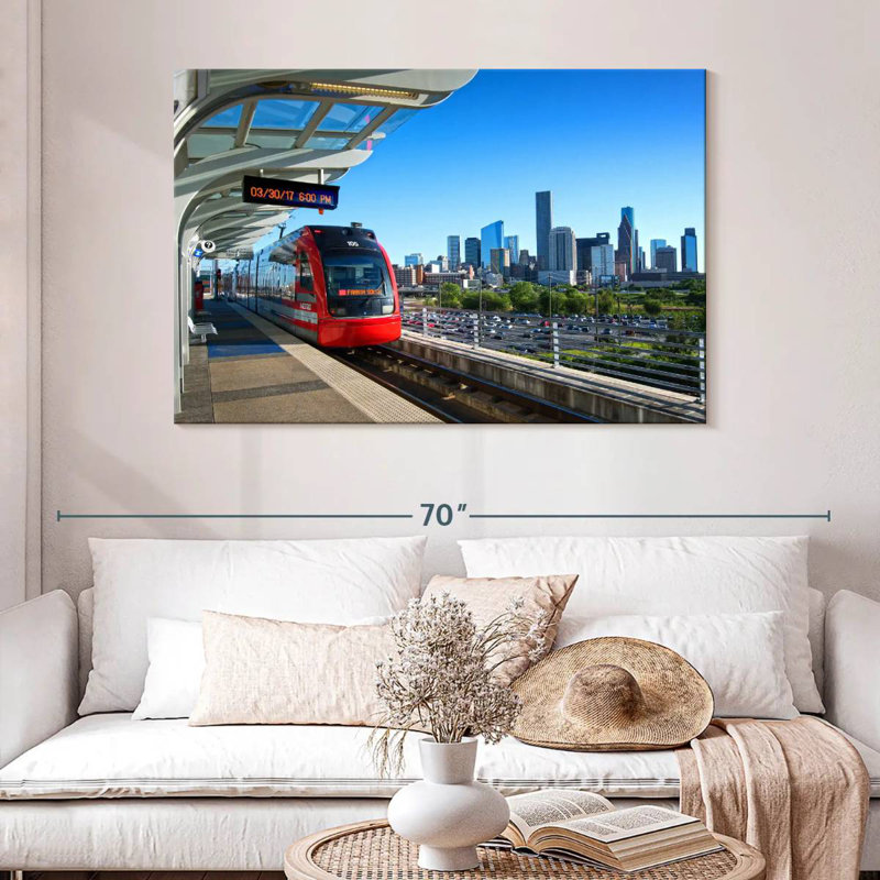 Houston Train, 32" H x 48" W
