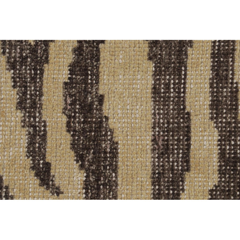 Distressed Homage Hand Knotted Wool Animal Print Area Rug, Rectangle 9' x 12'