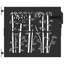 vidaXL Garden Gate with Lock Black Powder-coated steel Metal Outdoor Barrier-1633075300
