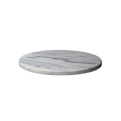 Round Indoor Powdercoated Wood Table Top