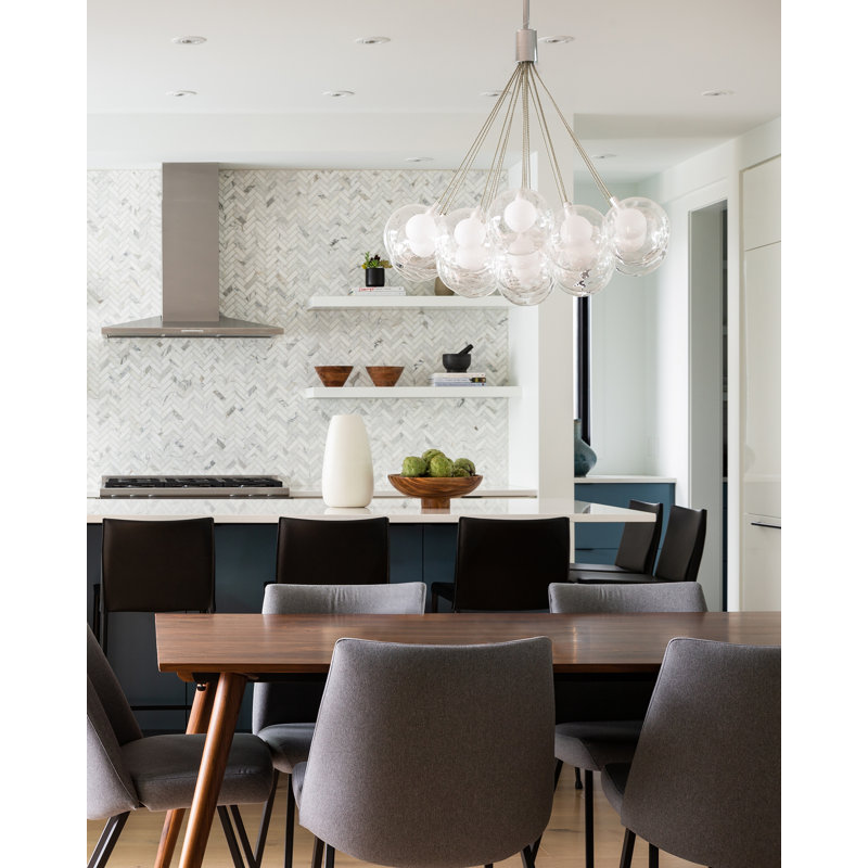 Bolla 19 - Light Glass Dimmable LED Sphere Chandelier