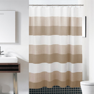 Rideau de douche tissé gaufré 70 po x 72 po