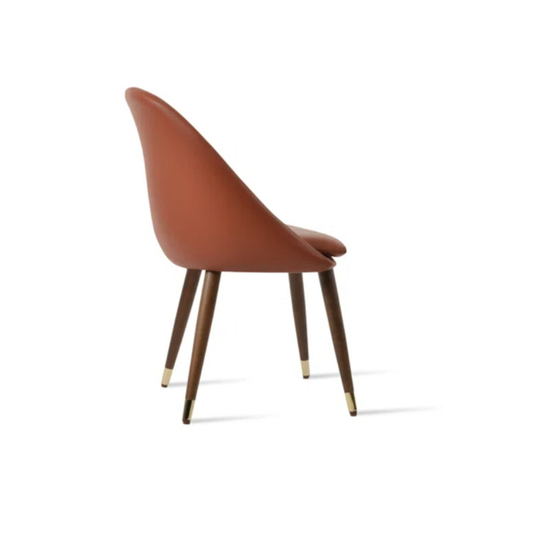 Avanos Unfinished Full Back Side Chair, Cannelle
