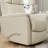 Global Home Swivel Glider Recliner With Manual Adjustable Headrest & Footrest In Faux Leather Bentley Oyster-495228815