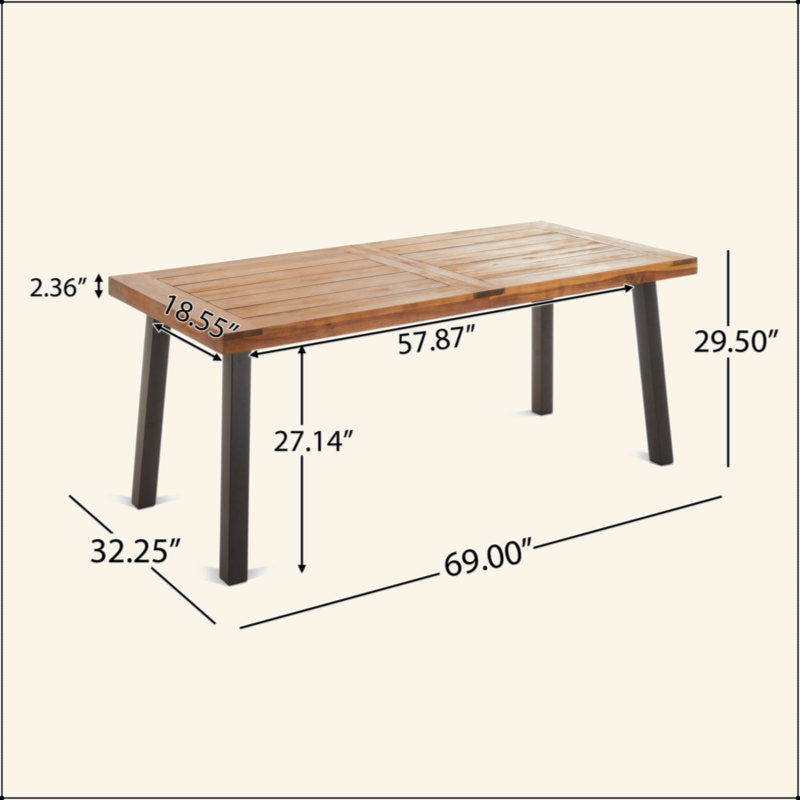 Table de salle à manger de style industriel exquis pour des espaces élégants
