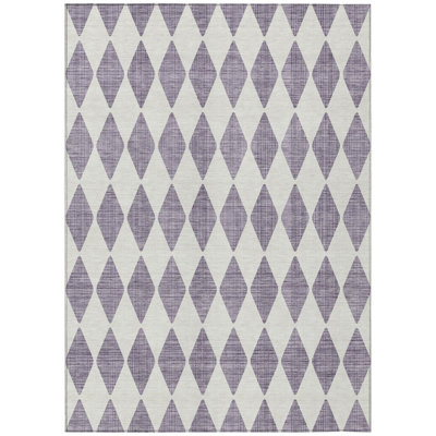 Fayme Washable Geometric Indoor / Outdoor Rug