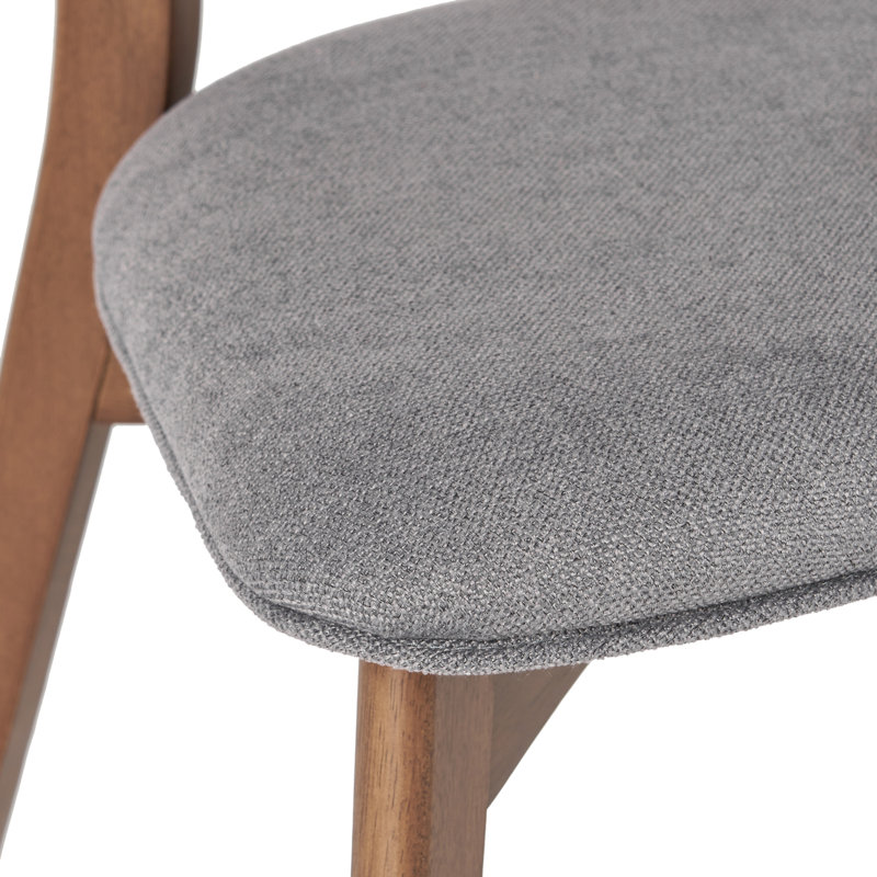 Ensemble repas pour 6 personnes, Gris foncé, Noyer