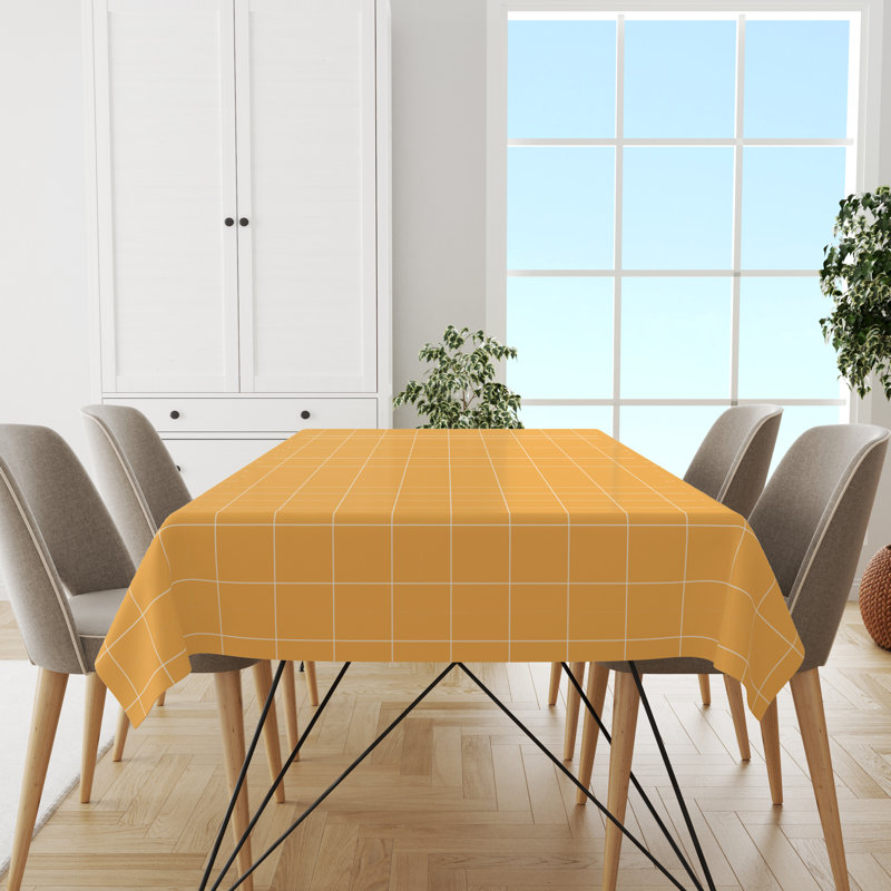 Nappe Avanya, Jaune / Blanc, L 120 po x l 52 po
