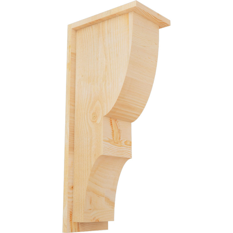 Corbeau Ridgewood avec contre-plaque, H 28 po x l 8 po x P 12 po, Sapin de Douglas, Sciage brut