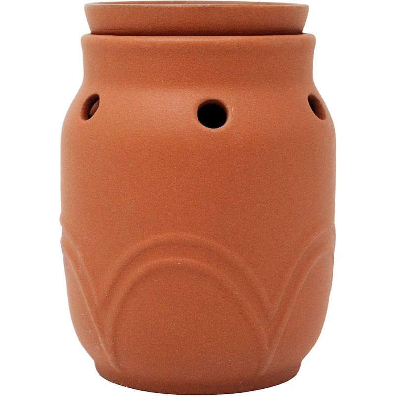 Terracotta Ceramic Wax Melt Warmer with Vent Holes
