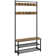 Keiveon 73” H Metal Hall Tree with Shoe Storage & Bench & Movable Hooks
