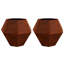  Planter 2 Pcs Rusty Weathering Steel-1752788899