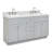 Hamlet 61'' Double Bathroom Vanity with Carrara Marble Top-309011834