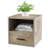Irieana End Table - Stackable, Contemporary, and Minimalist Modular Cube Accent Table with Drawer - For Bedroom, Living Room, or Office-1971303243
