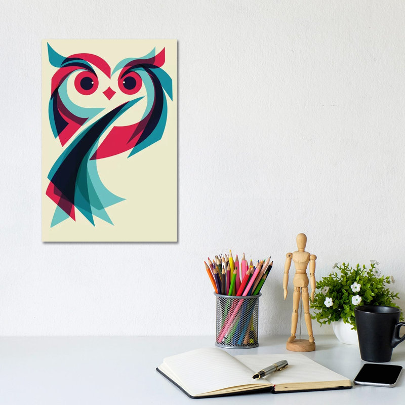 Owl by Jay Fleck - Wrapped Canvas Print, 20.32 cm H x 30.48 cm W
