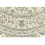 Cream Traditional 6X6 Indo-Nain Oriental Round Rug
