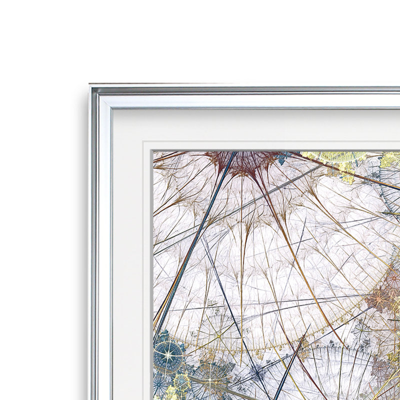« clockworks ii », peinture, H 16 po x l 16 po x P 2 po, Cadre argenté