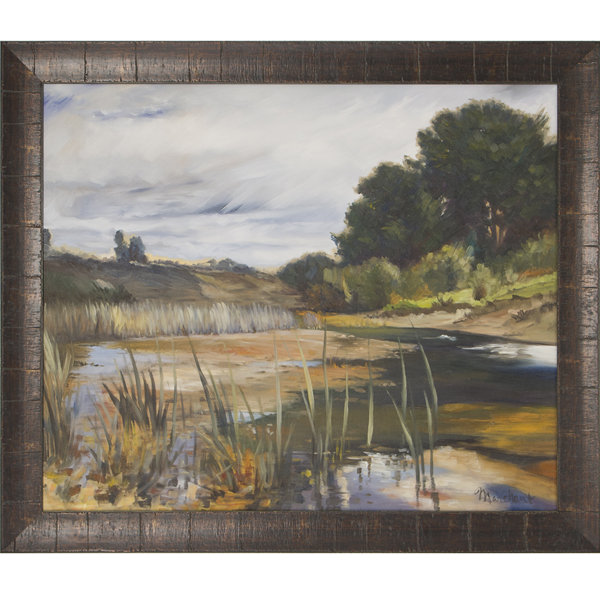 Reeded Pond par Marchant - peinture encadrée