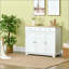 Buffet moderne avec comptoir en bois, armoire de rangement pour bar à café avec 3 tiroirs, portes d'armoire et tablette réglable pour le vestibule de la salle à manger-2038979766