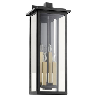Lanterne murale d'extérieur noire 4 lumières Westerly