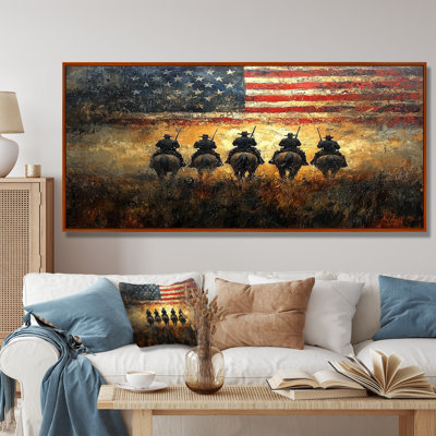 «Ilvo Cowboys and USA Drapeau de la guerre civile», art mural États-Unis