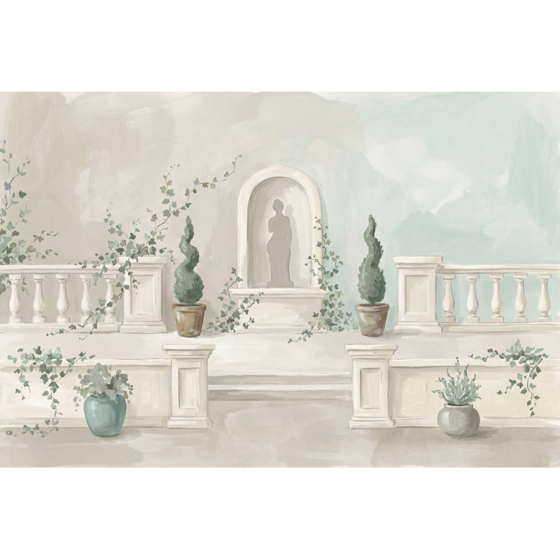 Décoration murale amovible Walls Wall Terrace Terrace, 100 po x 96 po, Texturé non collé