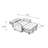 Sleeper Chair 3-In-1 Convertible Chair Bed Pull Out Sleeper Chair Beds Adjustable Double Armchair Sofa Bed With USB Ports, Side Pocket, Linen Grey-713389279