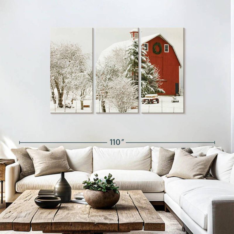 Lilie Festive Barn, 48" H x 74" W