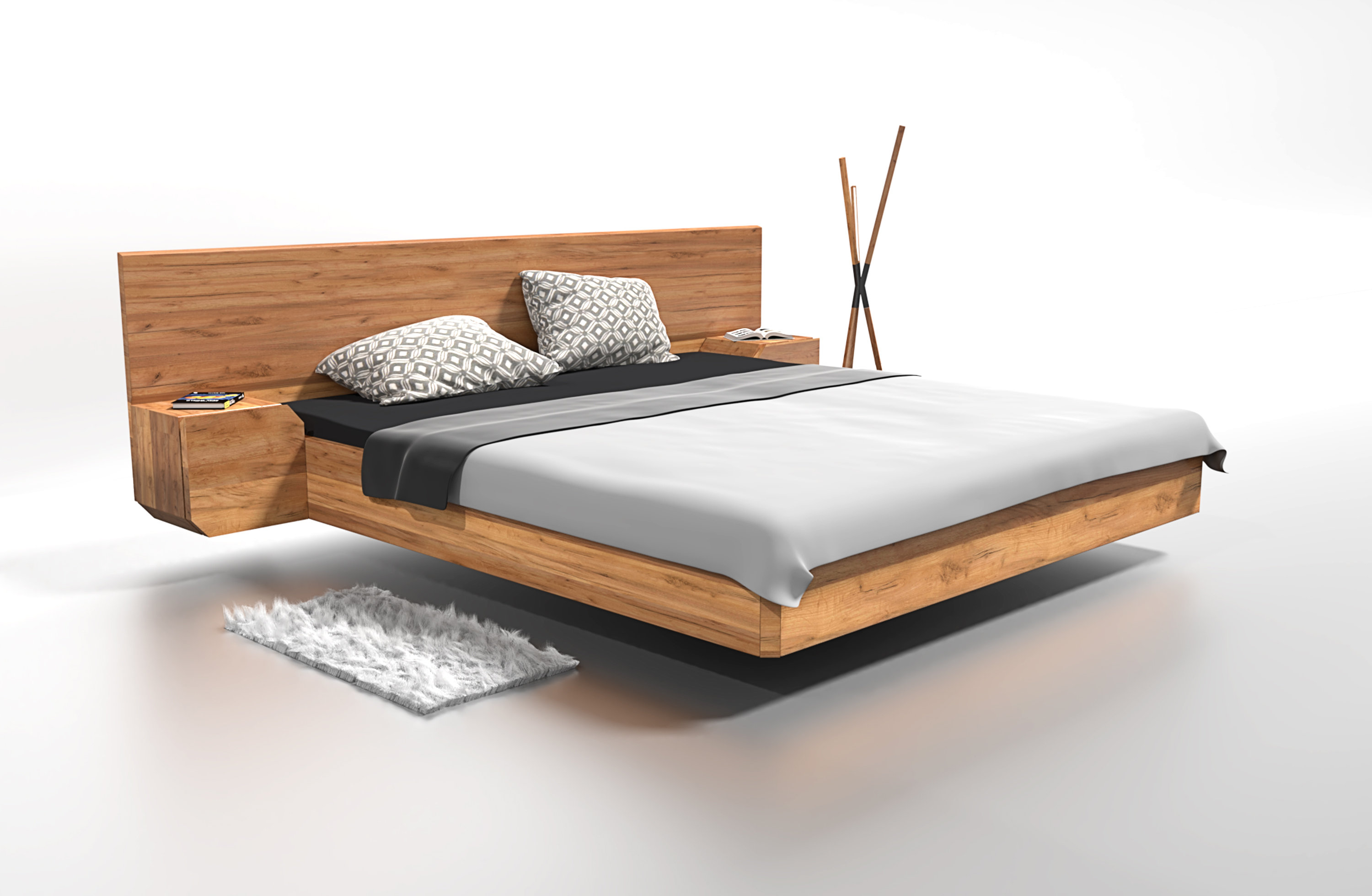 Ash wood store bed