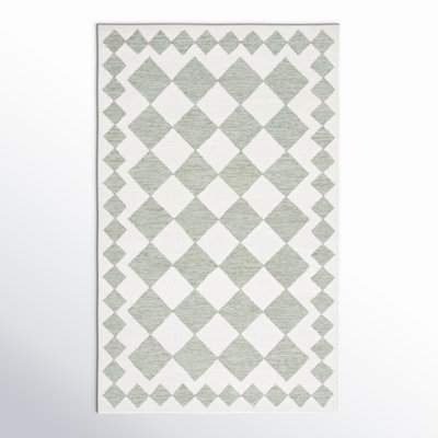 Claude Handmade Green / Ivory Rug